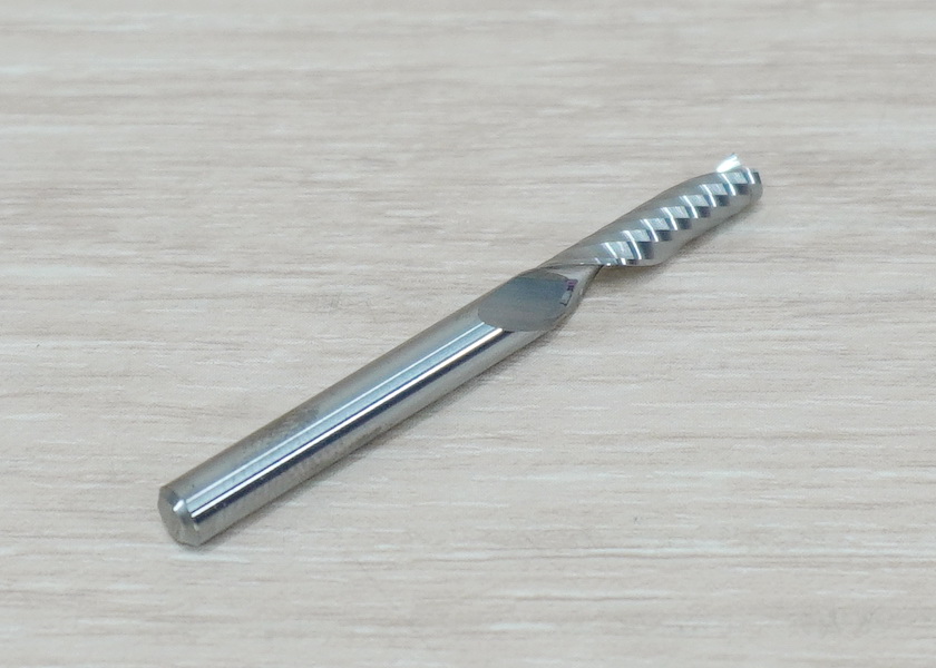 Wood/Acrylic - 4x4x17mm Single Flute Bit Carbide End Mill (SHKxCEDxCEL) เกรด 3A