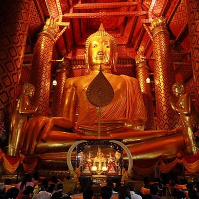 เหรียญหลวงพ่อโตหลังมังกร (เนื้อทองแดงผิวไฟ)รุ่นสมปรารถนา ปี37 วัดพนัญเชิง จ.พระนครศรีอยุธยา (โค้ดดอกบัว)