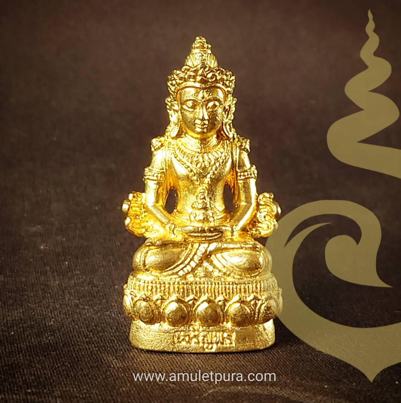 พระกริ่งเจริญพร89 (อวโลกิเตศวร) หลวงปู่คำบุ (เนื้อทองทิพย์) รุ่นบูรณะวัดกุดชมภู ปี54 หลวงปู่คำบุ วัดกุดชมภู จ.อุบลราชธานี(มีโค้ด และหมายเลขกำกับ)