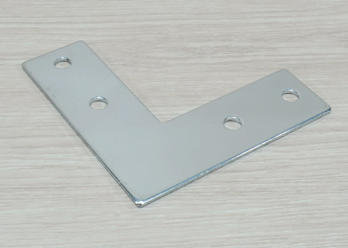 L-Shaped Steel Joint Plate 4-Hole สำหรับ Series 40 Alu-Profile