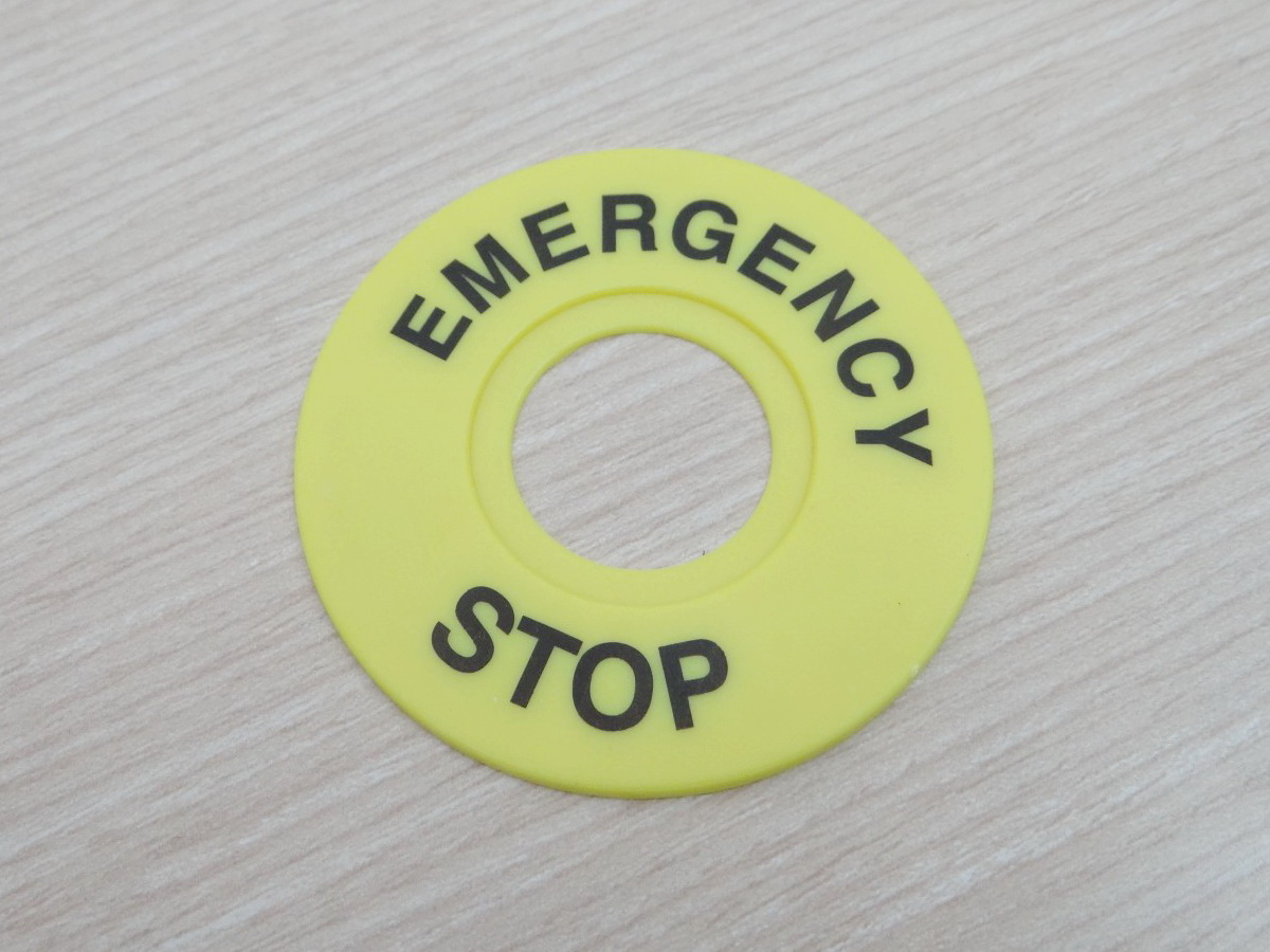 Emergency Stop - Legend Plate ID 22mm / OD 60mm