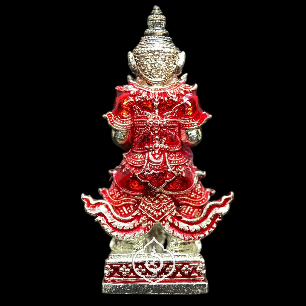 ท้าวเวสสุวรรณ รุ่นยกฐานะ ทองนำโชค (เนื้อสัตตะชุบเงิน ลงยาแดง) ปี64 หลวงพ่อทอง วัดบ้านไร่ จ.นครราชสีมา (มีโค้ด หมายเลข2 เป็นเสน่ห์เมตตามหานิยม)