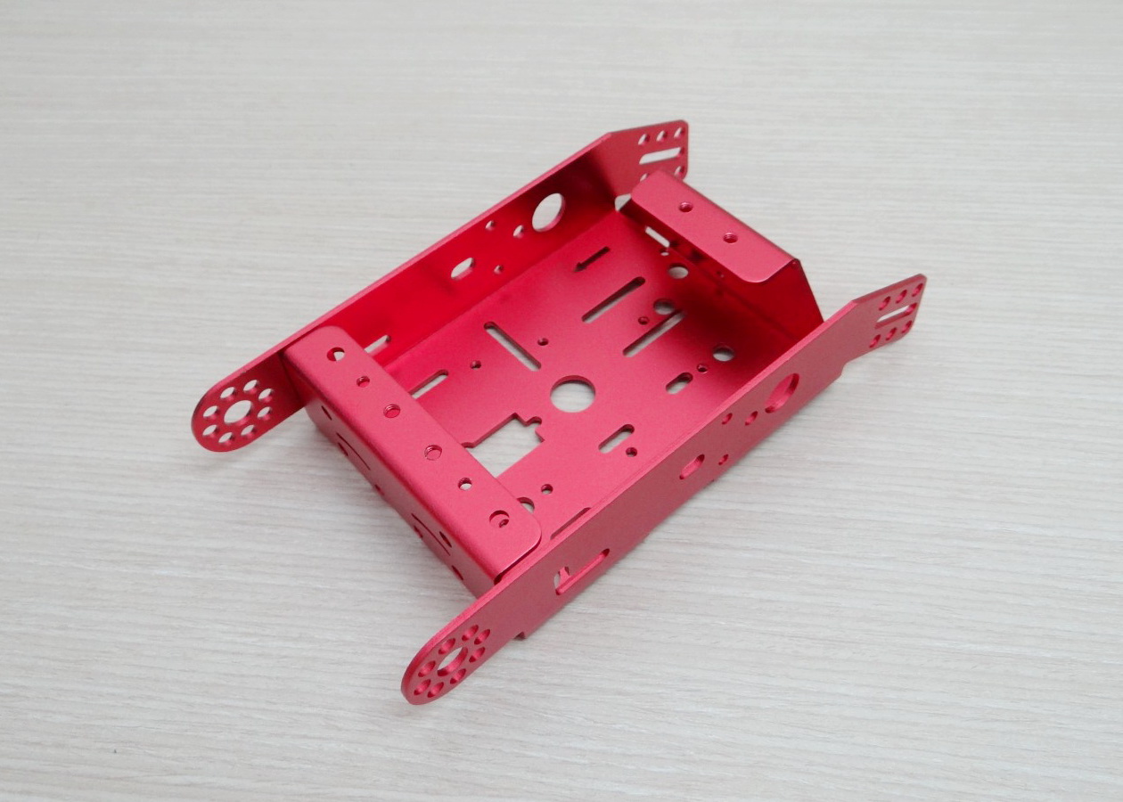 Aluminum Robot Chasis DIY (Red)