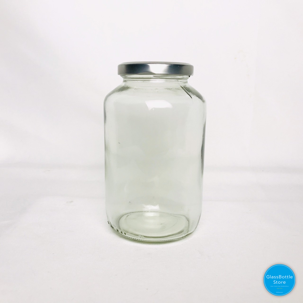 ขวดแก้ว แยม 720ml ฝาเกลียวล็อคสีเงิน