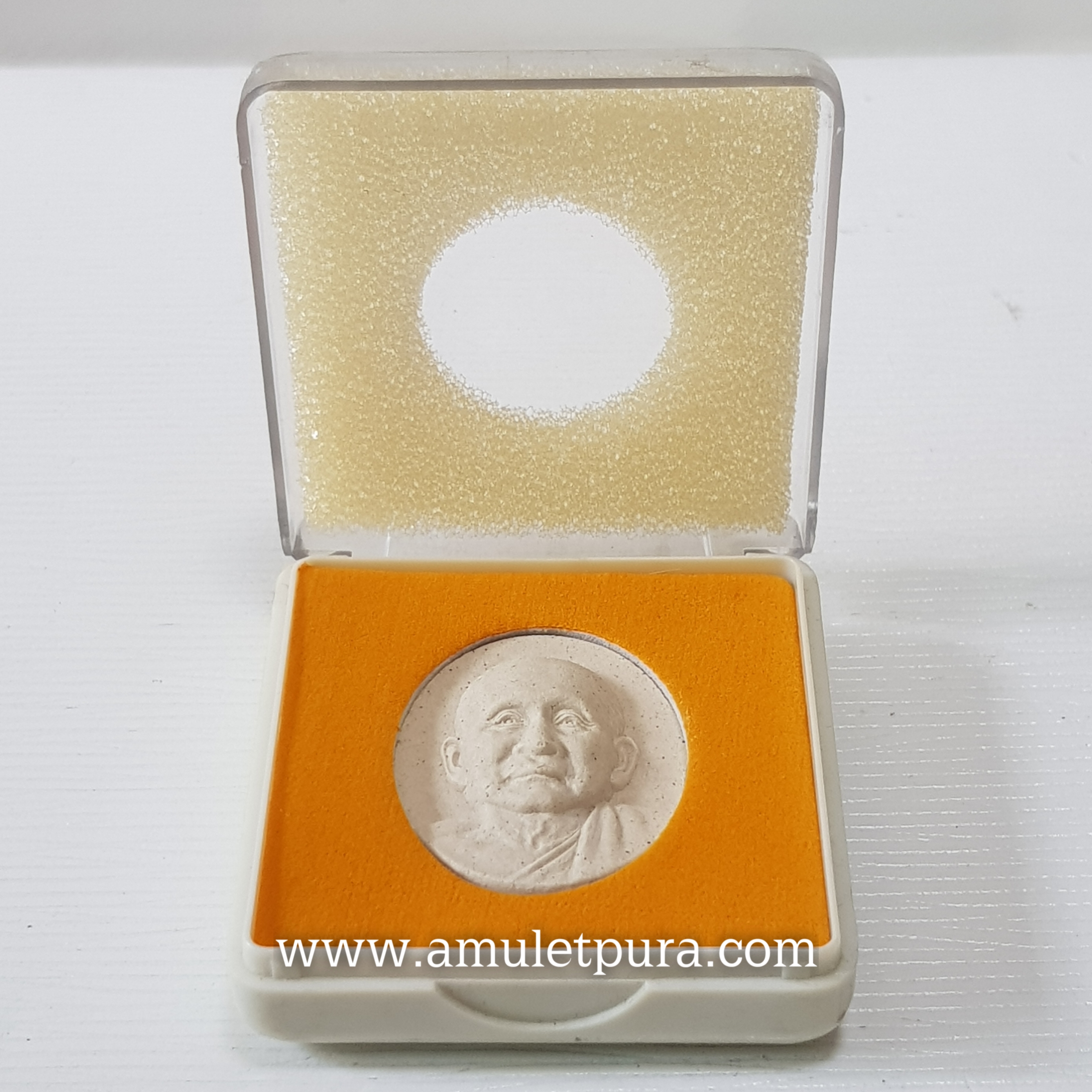 พระผงรูปเหมือนสมเด็จญาณสังวรณ์ฯ สมเด็จพระสังฆราช(ผงโมเสกพระเจดีย์)ปี52 วัดบวรนิเวศวิหาร กรุงเทพมหานคร