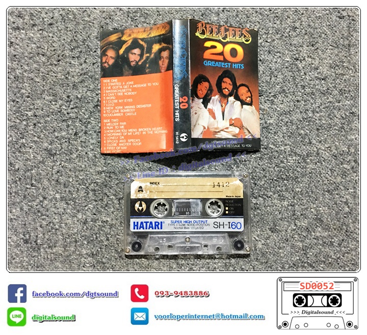 เทปคาสเซ็ท BEE GEES อัลบั้ม 20 GREATEST HITS