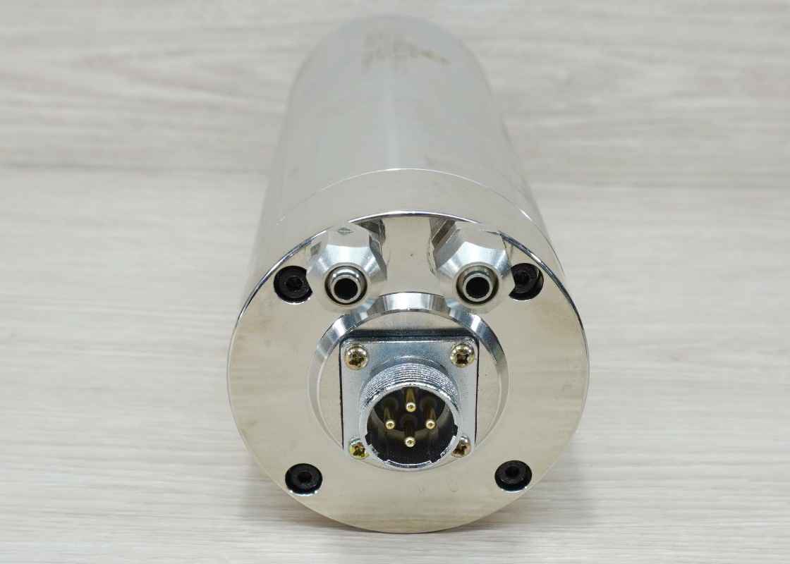 2.2 kw 220V ER20 Water Cooled Spindle Motor (3 Bearing) GDZ80-2.2B Ø80x213 mm