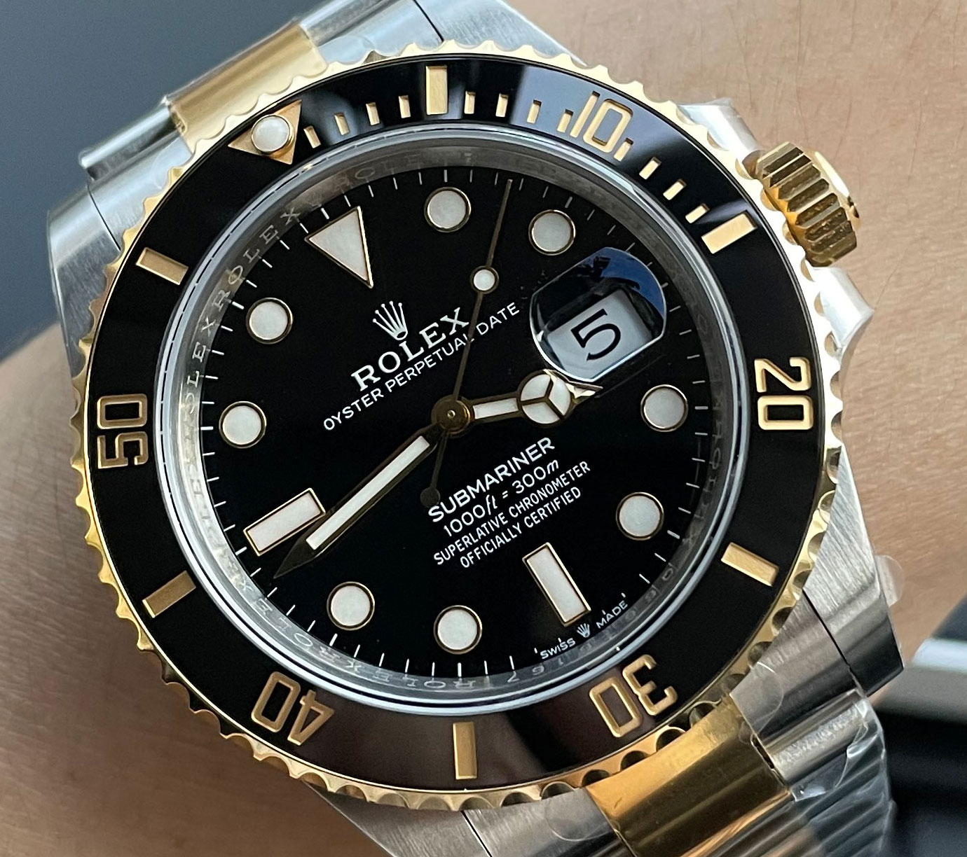 ROLEX SUBMARINER TWO TONE BLACK VSF