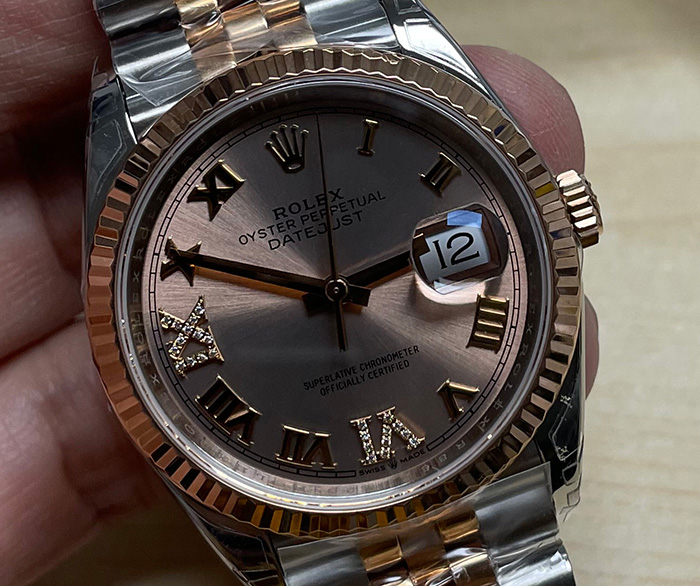 ROLEX DATEJUST 36 MM. ROSEGOLD VSF