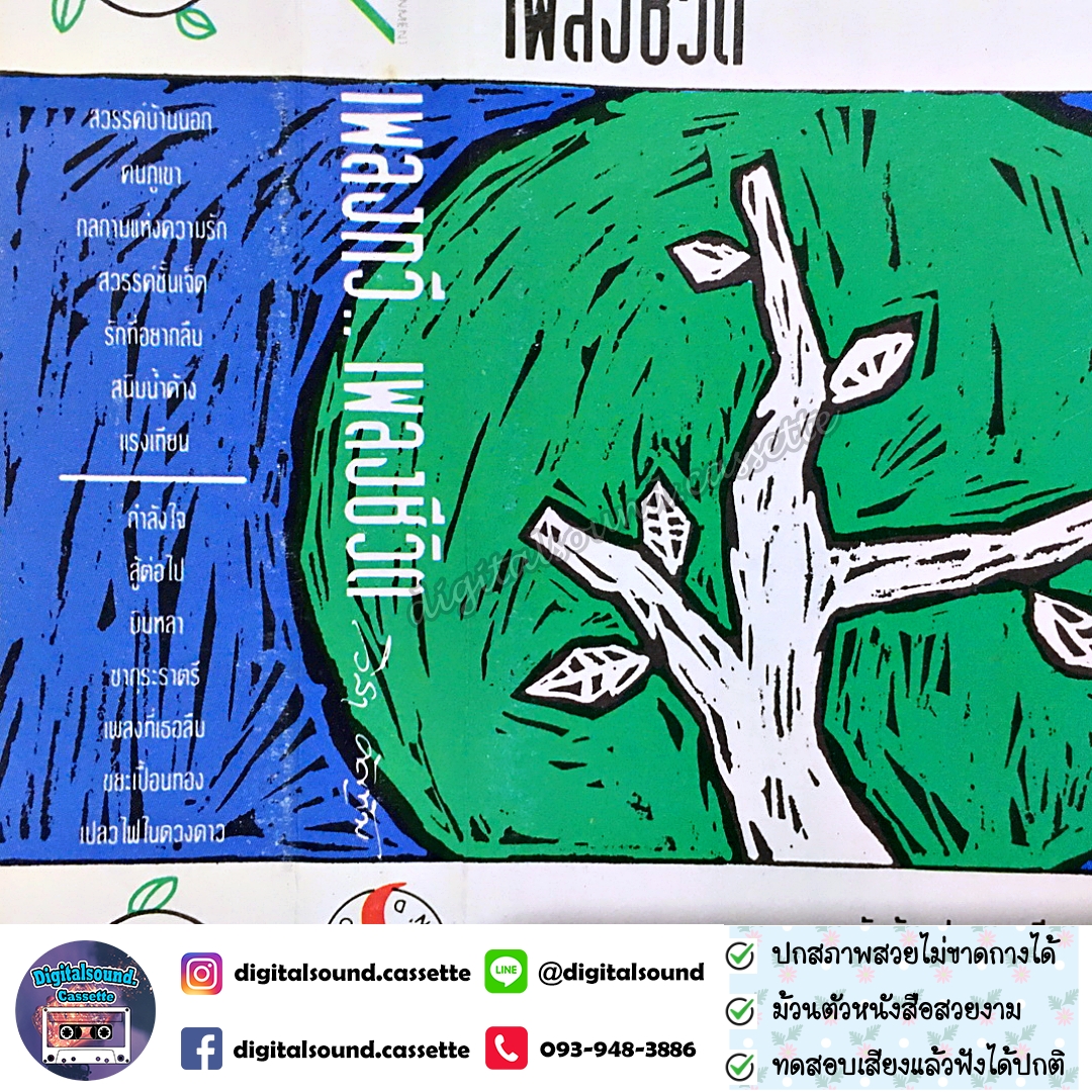 ม้วนเทป เทปคาสเซ็ท วิสา คัญทัพ อัลบั้ม เพลงกวี เพลงชีวิต