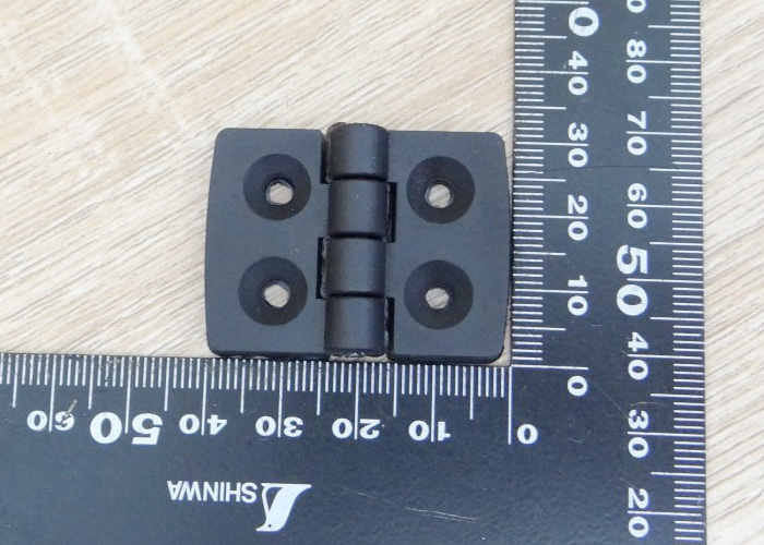 บานพับพลาสติกไนลอน Hinge for Alu-Profile 2020 ระยะรู 20x15 mm