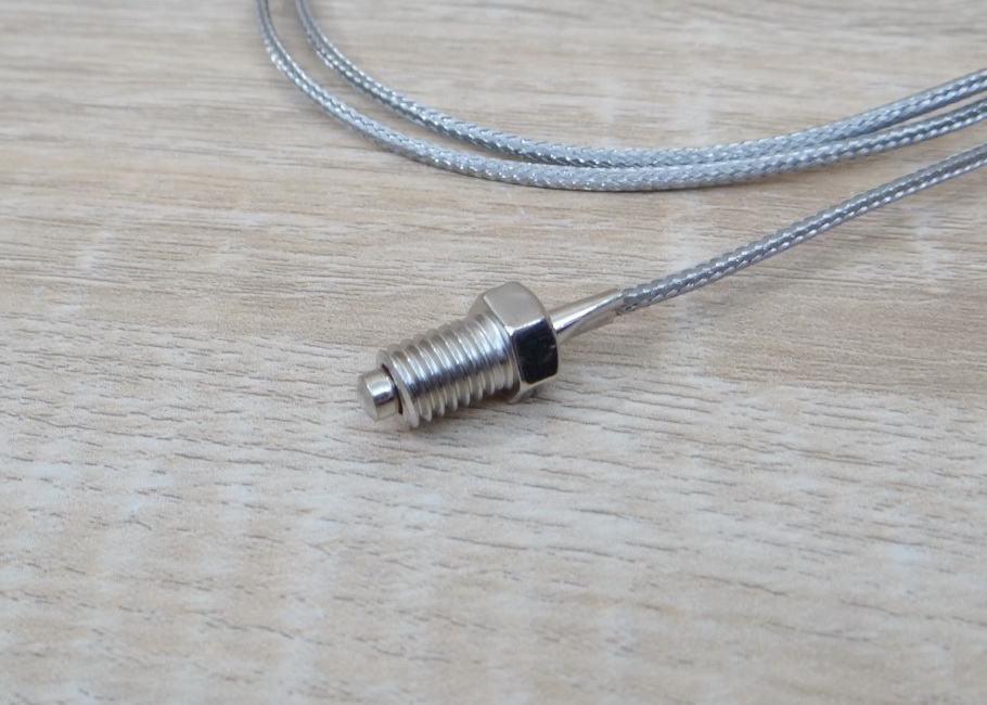 1M Cable หัวเกลียว 8mm K Type Thermocouple 0-400C Sensor Probe