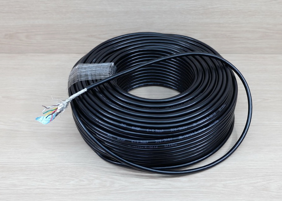 6 core X 0.3 mm² Shielded Wire RVSP Signal Line Shielded Twisted Pair (1m)