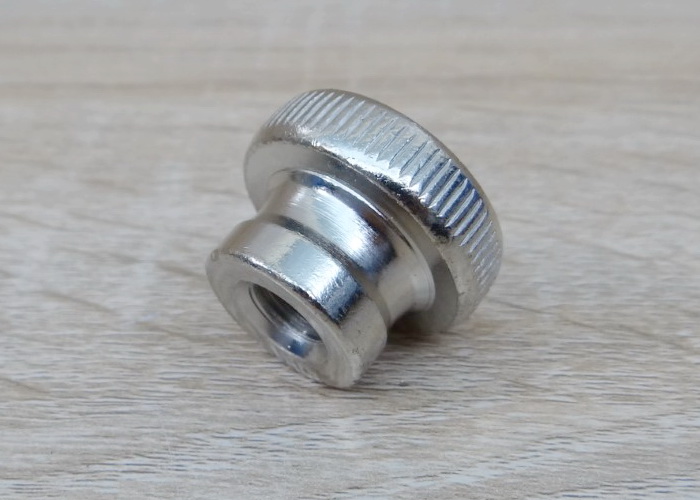 M8 knurled Nut (Nickel-plated)