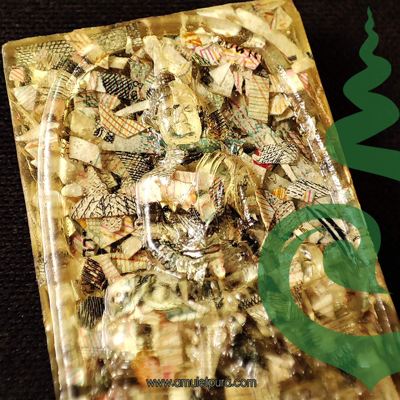 หลวงพ่อพุทธโสธร รุ่นเนื้อแบงค์ขวัญถุงมหาเศรษฐี ปี40 วัดโสธรวรารามวรวิหาร จ.ฉะเชิงเทรา