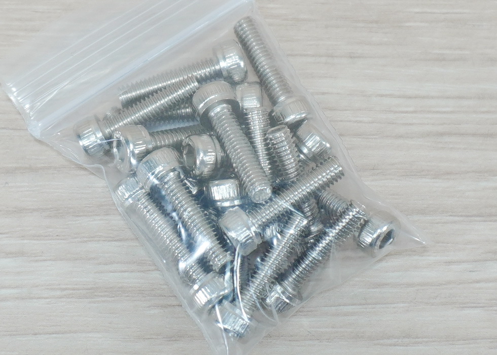 Hex Socket Cap Screw M4x16mm Nickel-plated (20ตัว/ถุง)