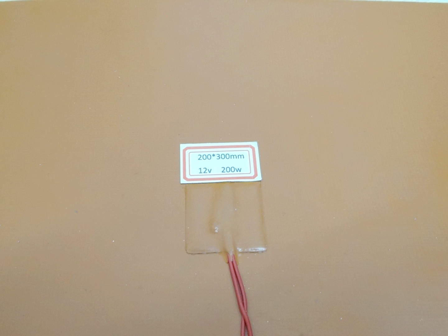 Silicone Heating Pad 200x300 mm 12V 200W + NTC 100K 3950