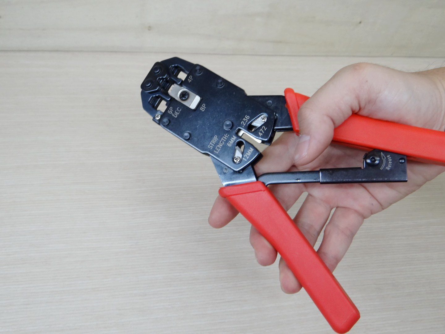 HT-2008R Crimping Plier Multi-function RJ10/11/12 FJ45 Network Connector