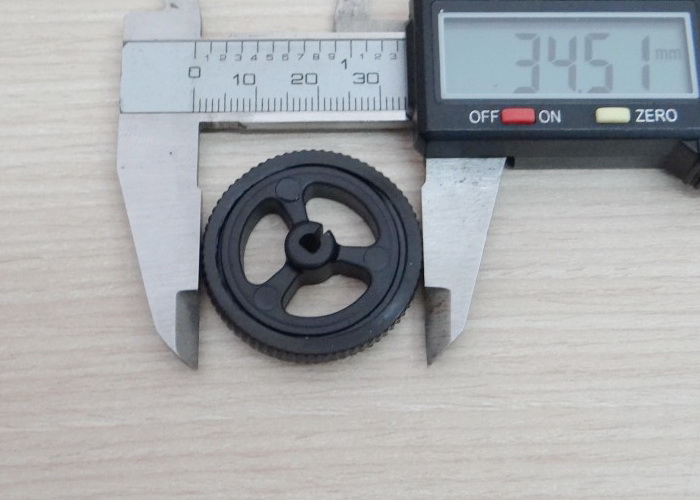 miniQ (Black) D-hole Rubber Wheel for N20 Motor D Shaft Tire Car Robot DIY