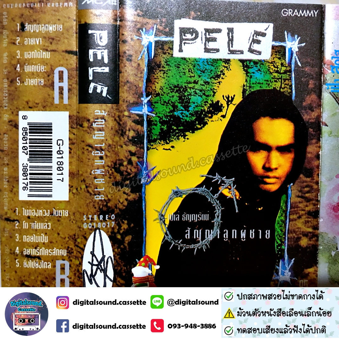 ⚠️สกรีนตัวหนังสือเลือน เทปเพลง เทปคาสเซ็ท เปเล่ ธัญญรัตน์ อัลบั้ม สัญญาลูกผู้ชาย