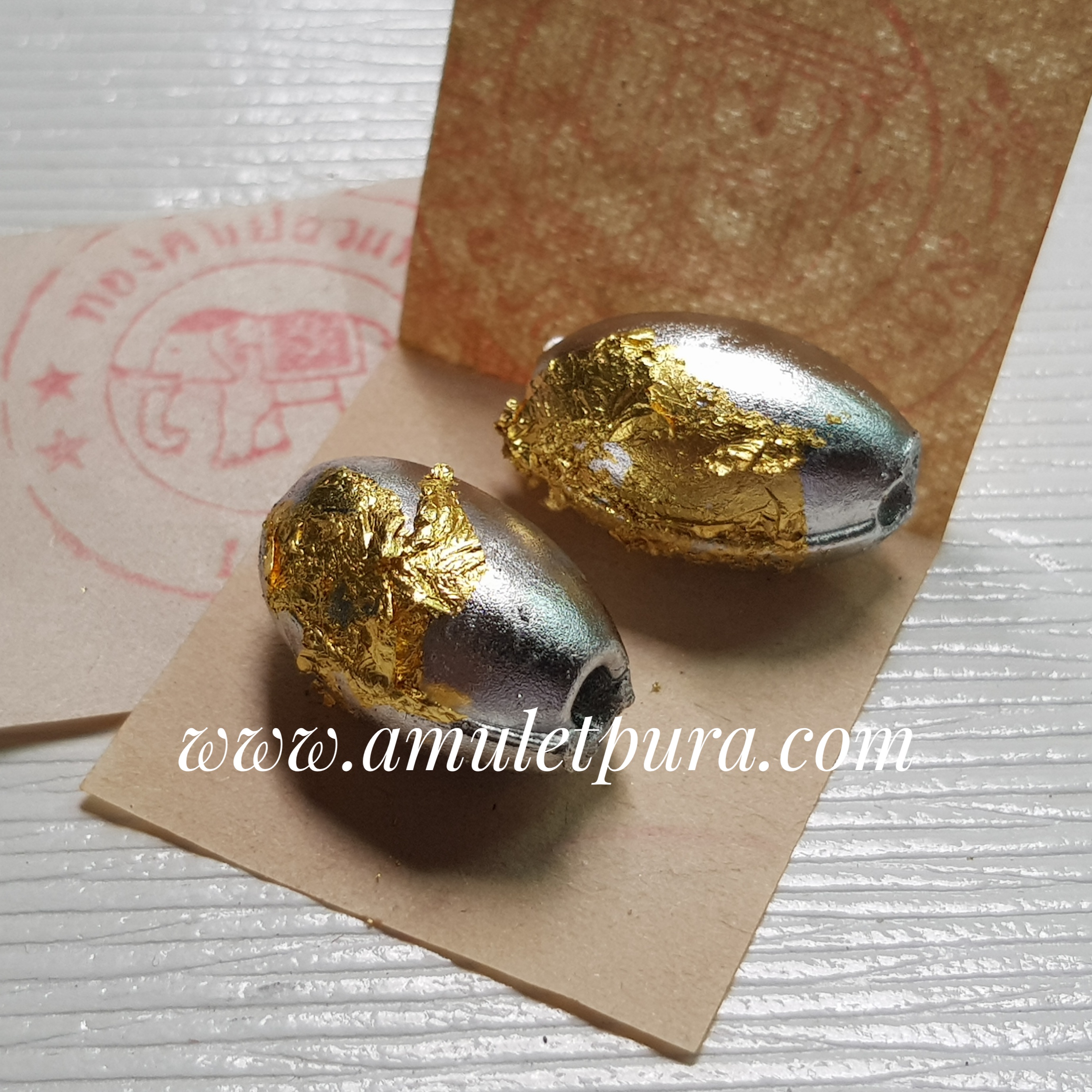 ปรอทสำเร็จ ลูกสะกดทรงรับบี้(น้ำหนัก 15g.)