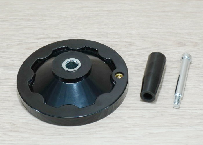 125mm Bakelite-Solid Handwheel Bore 12mm+Keyway 4mm