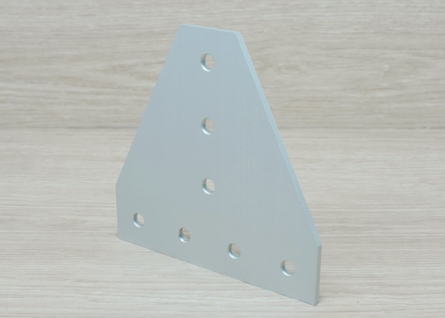 White T-90 degree joint plate 7-Hole สำหรับ Series 30 Alu Profile