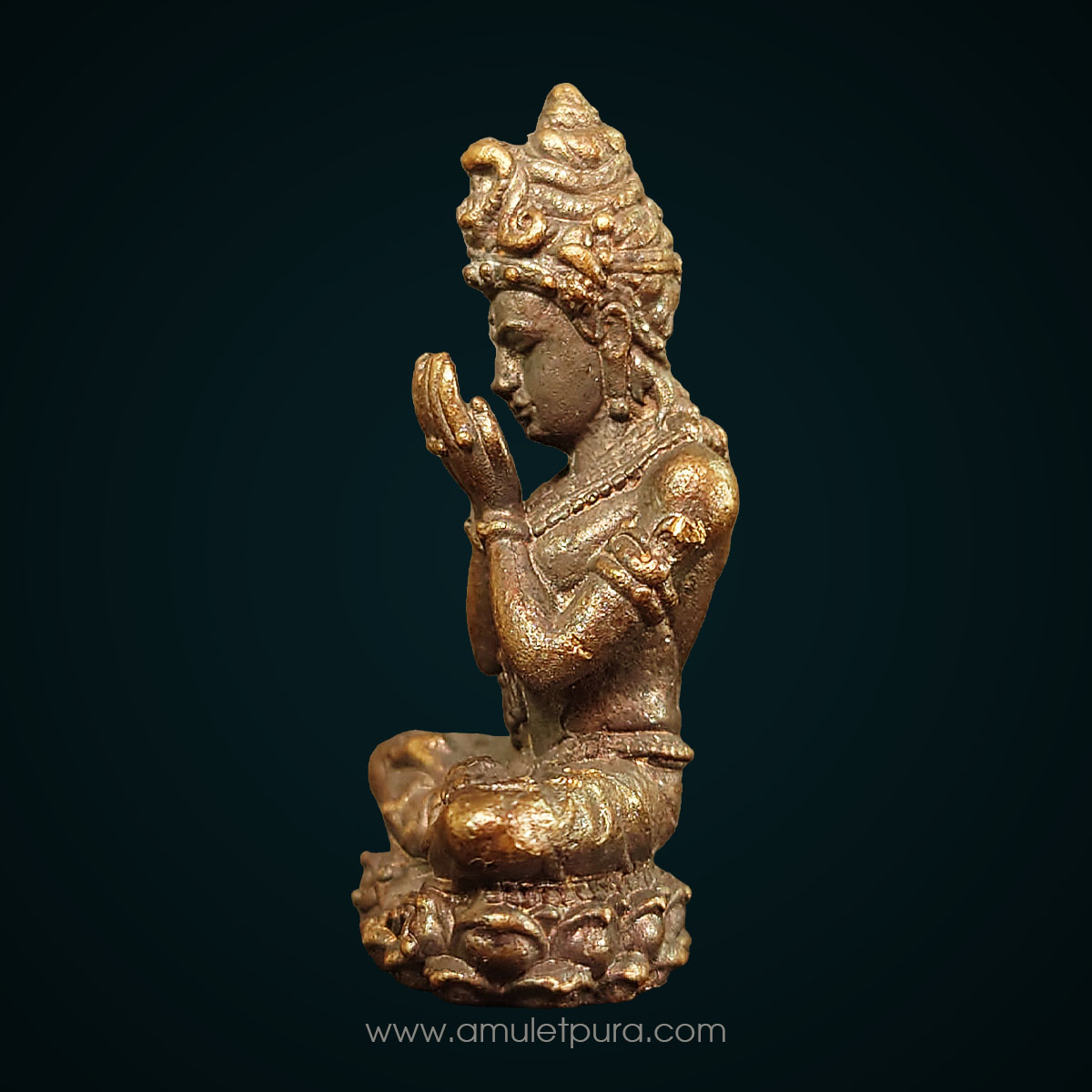 พระปิดตาพังพระกาฬ เนื้อนวโลหะ รุ่นจักรพรรดิศรีมหาราชพังพะกาฬ ปี52 จัดสร้างโดยกลุ่มคนรักษ์องค์พ่อจตุคามรามเทพ (มีโค้ด หมายเลข 85 เลขดี เลขเจ้าสัว เลขมงคล ล่ำซำ มั่งคั่ง ร่ำรวย)