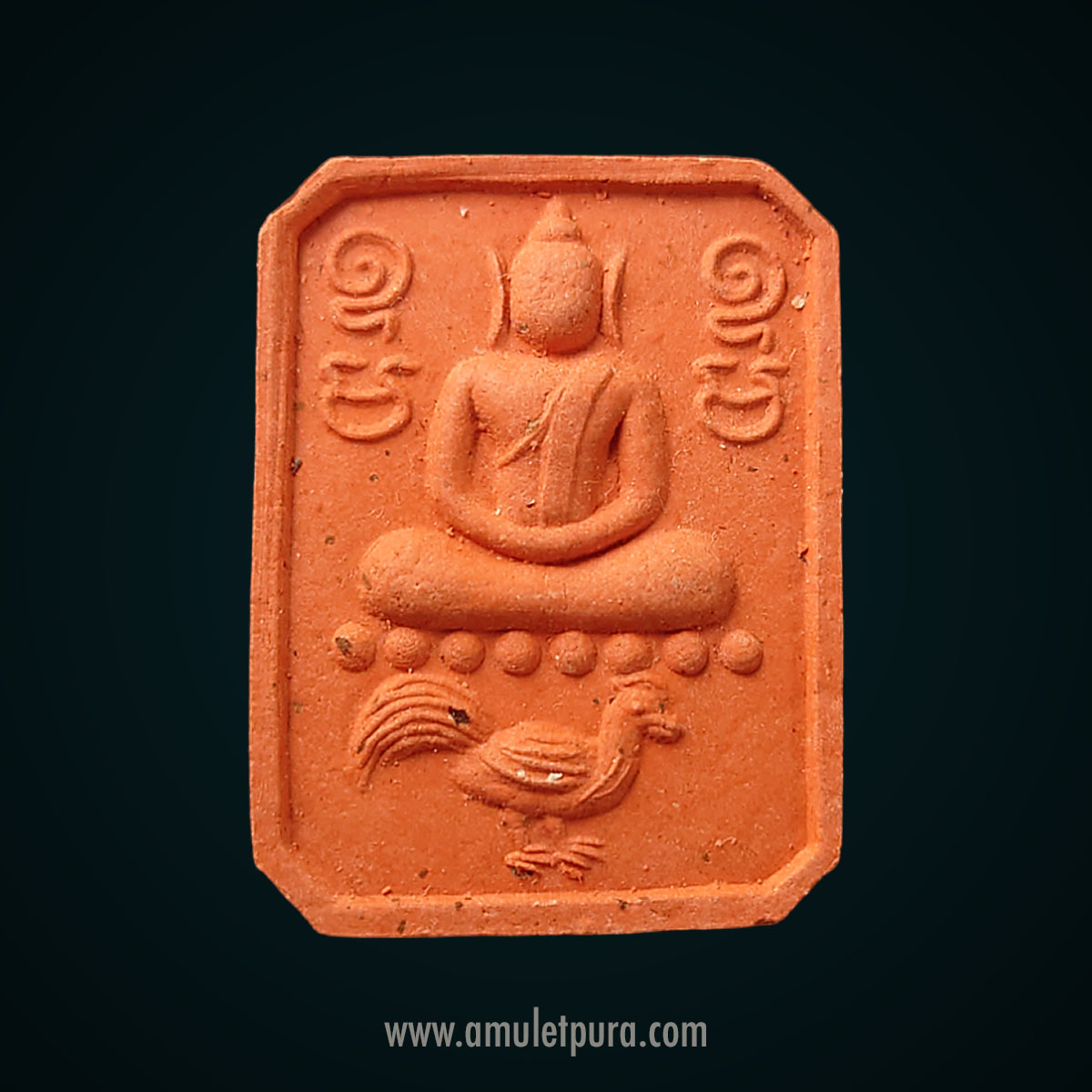 พระสมเด็จขี่ไก่หางพวง หลังยันต์เกราะเพชร หลวงพ่อเณร วัดทุ่งเศรษฐี กรุงเทพฯ