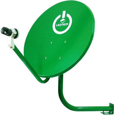 หน้าจาน LEOTECH (สีเขียวเข้ม) ขนาด 60 ซ.ม. + LNB 11300 ราคา 500 บาท