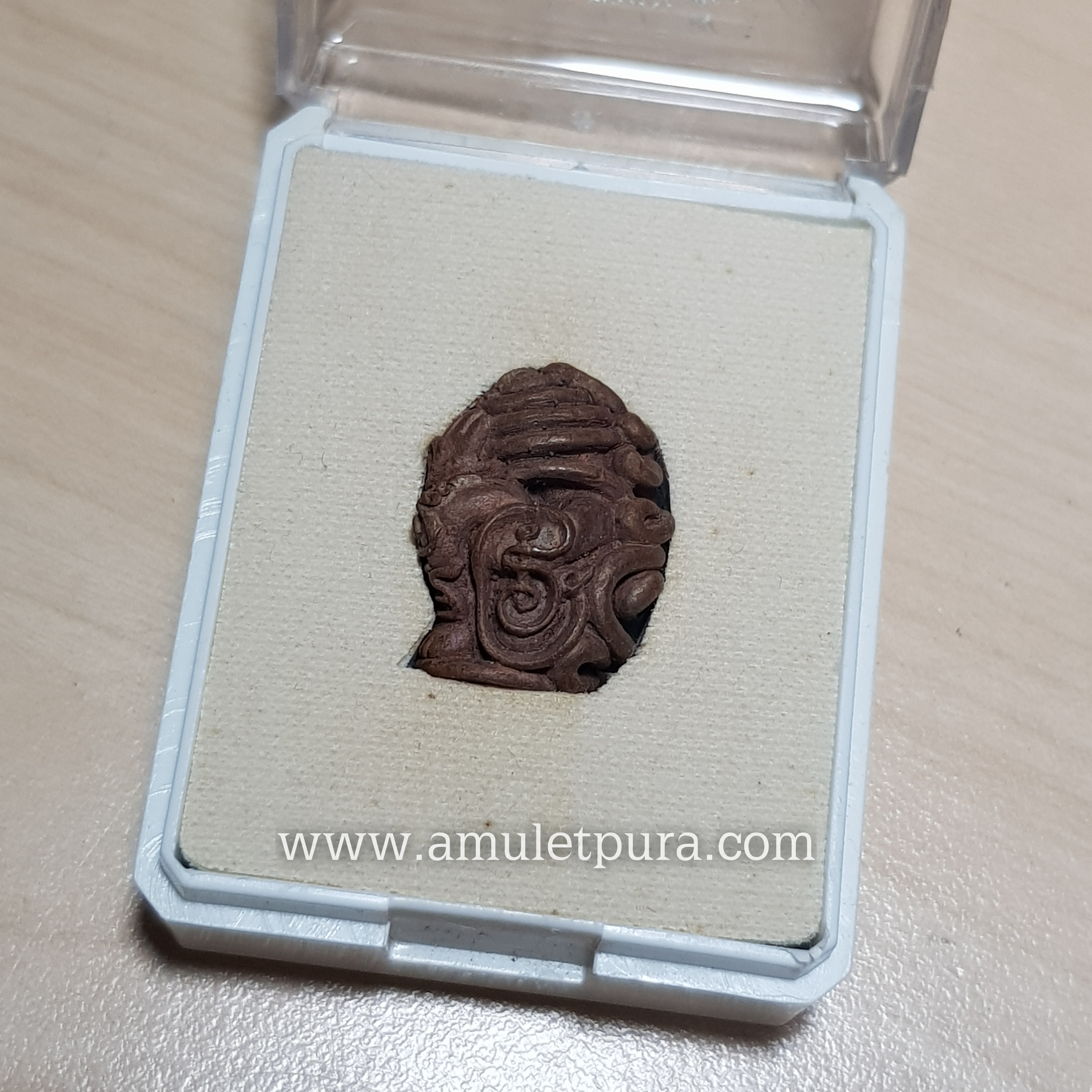 พระปิดตาในครรภ์(เนื้อทองแดงเถื่อน)รุ่นพ่อท่านเขียวอุปถัมภ์(กลันตัน๕๔)ปี54 พ่อท่านเขียว วัดห้วยเงาะ" จ.ปัตตานี(ใต้ฐานตอกโค้ด หมายเลข1344)