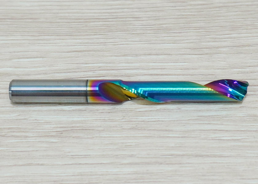 [เกรด 3A] - Single Flute DLC Coating 6x6x32 High Efficiency End Mill, Shank 6mm