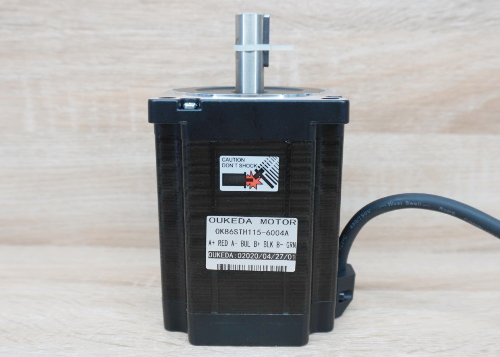 OUKEDA - Stepper Motor (Nema34) แรงบิด 8N.m 6A Shaft 14mm (OK86STH115-6004A)
