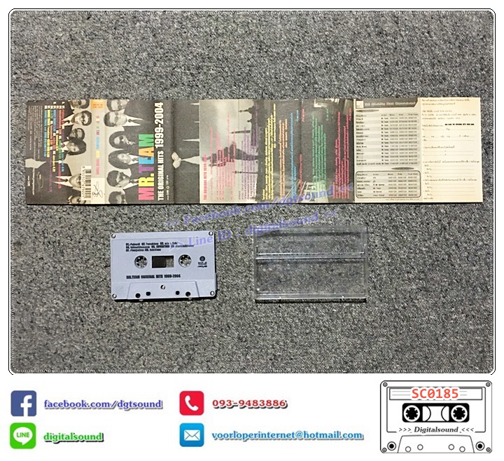 ม้วนเทป เทปคาสเซ็ท MR.TEAM มิสเตอร์ทีม อัลบั้ม THE ORIGINAL HITS 1999 - 2004