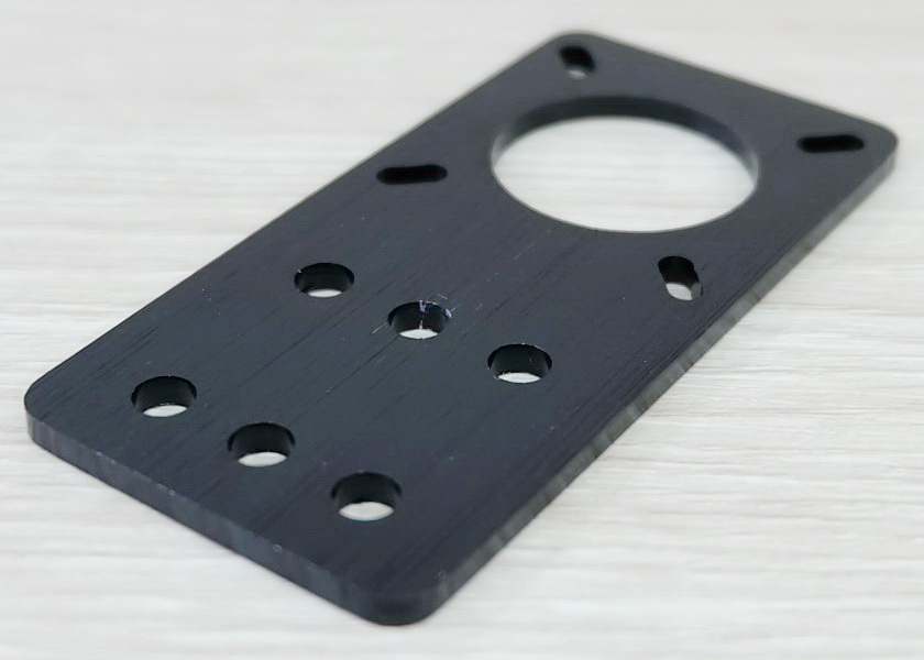 Motor Mount Plate - NEMA 17 Stepper Motor (Black)