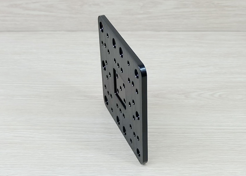C-Beam Gantry Plate - XLarge (Black) / Size T6 x 125 x 125 mm