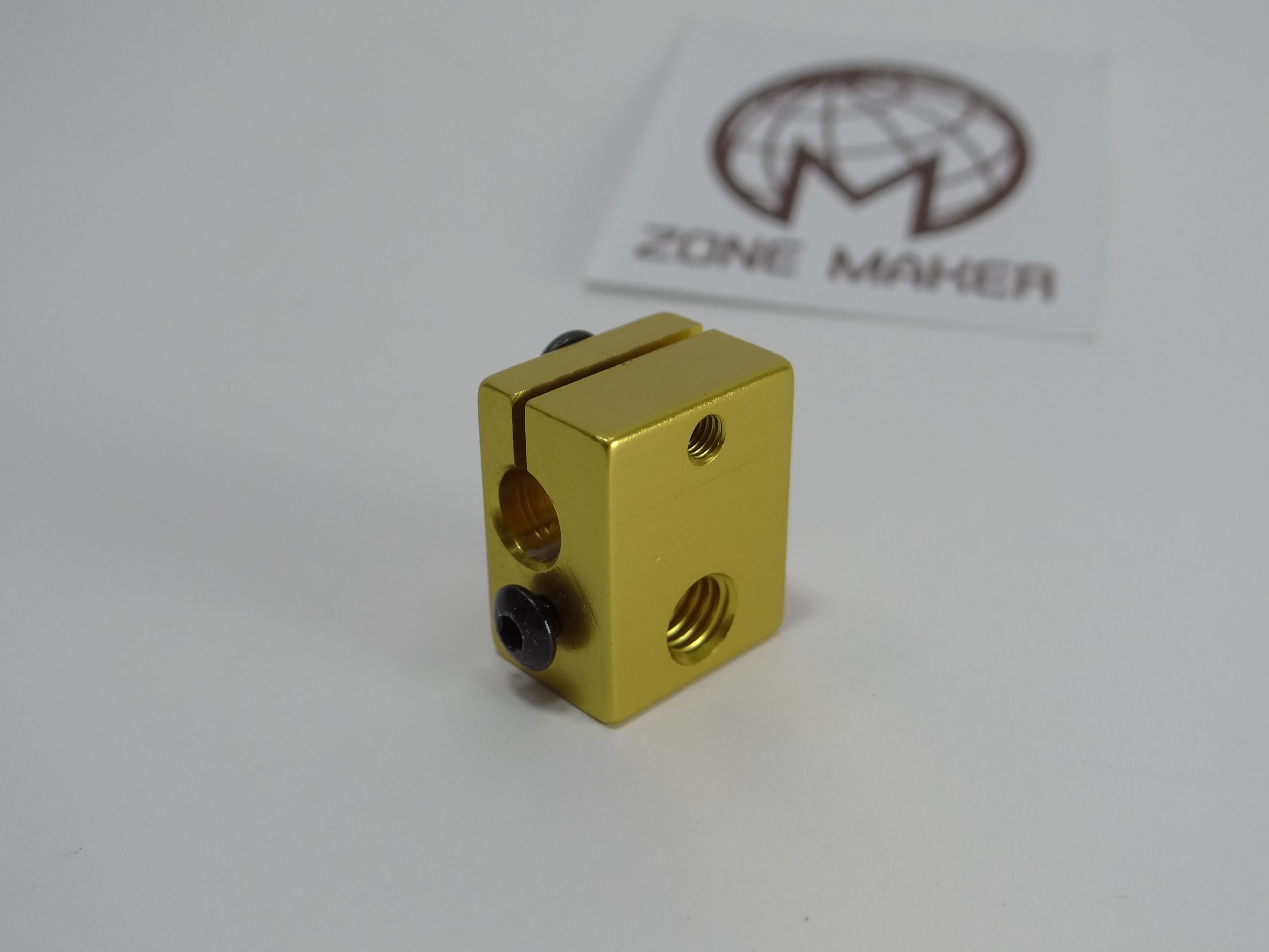Golden Aluminium Heat Block 20x16x12mm for E3D V6