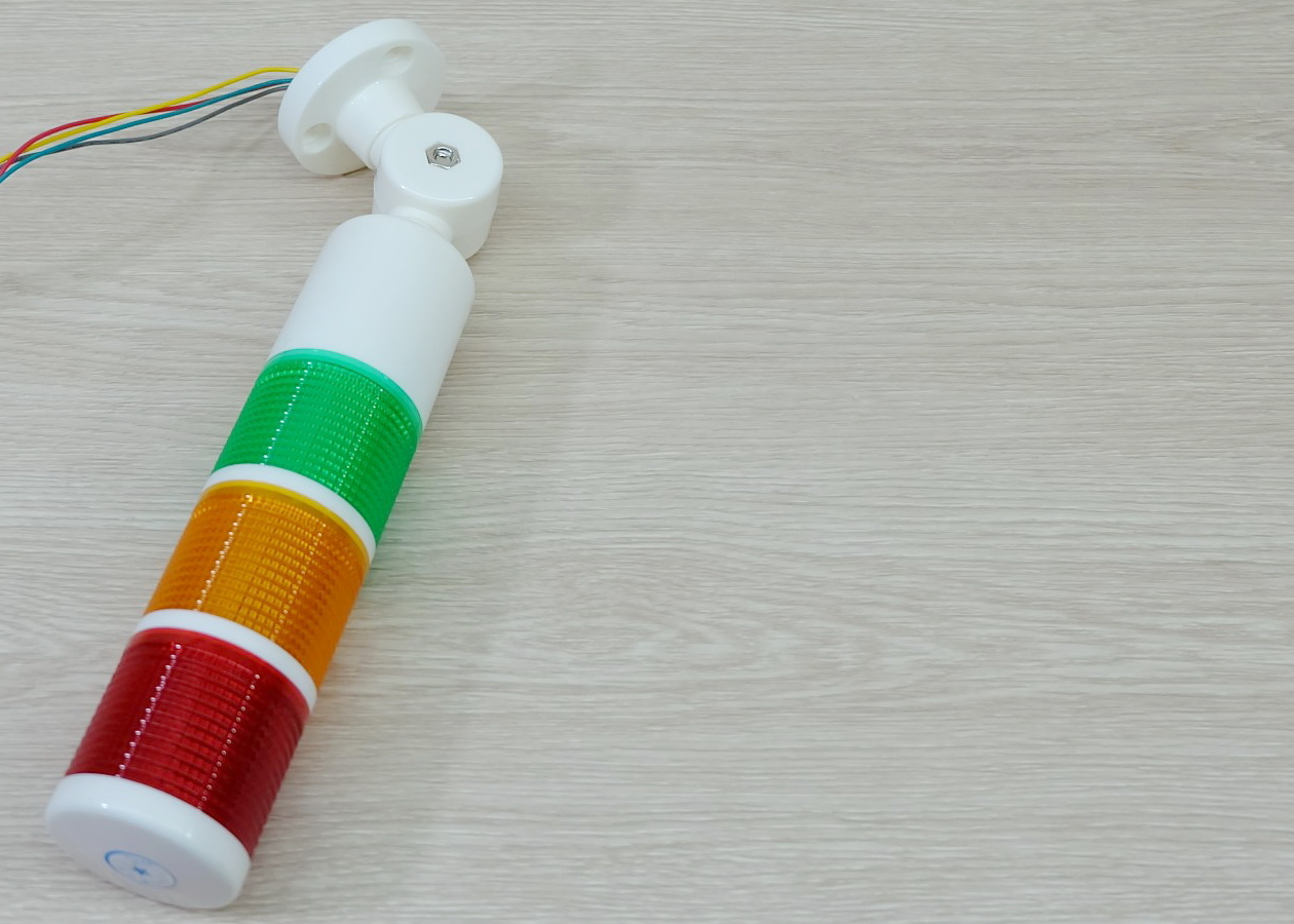 LED 12-24V DC (BEM-X-50-3U-D) Stack Alarm LED Indicator Lamp (Red, Yellow, Green, มีเสียง ไม่กระพริบ)