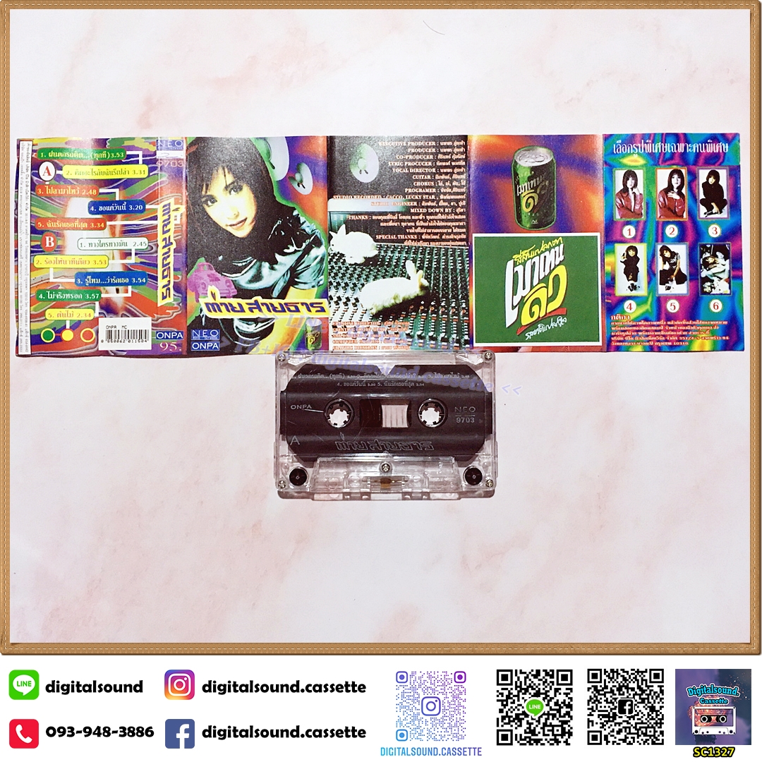 เทปเพลง เทปคาสเซ็ท ต่าย สายธาร นิยมการณ์ อัลบั้ม ต่าย สายธาร