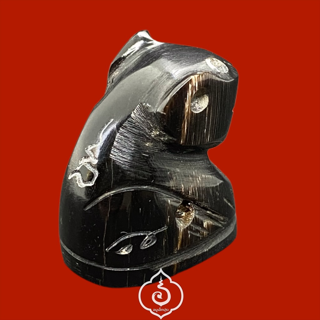 เสือเขาควายแกะอุดกริ่ง (พิมพ์จัมโบ้หุบปาก จารครบสูตร) รุ่นไตรมาส ปี44 หลวงพ่อเปิ่น วัดบางพระ จ.นครปฐม (ทันหลวงพ่อ)