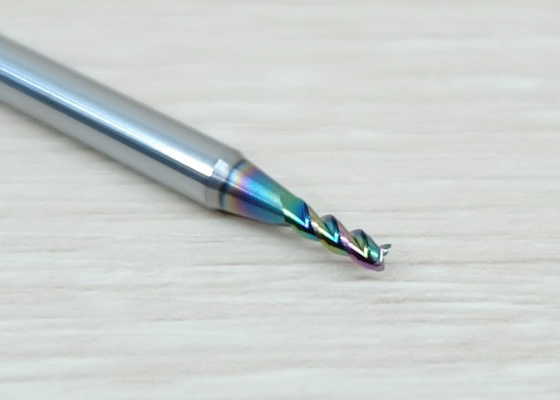 3-Flute DLC Coating 2x6x4mm 50L HRC60 High Efficiency End Mill, Shank 4MM