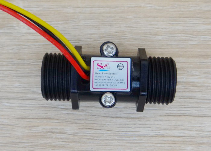 YF-S201C G1/2" Water Flow Sensor Meter 1-30L/min Black