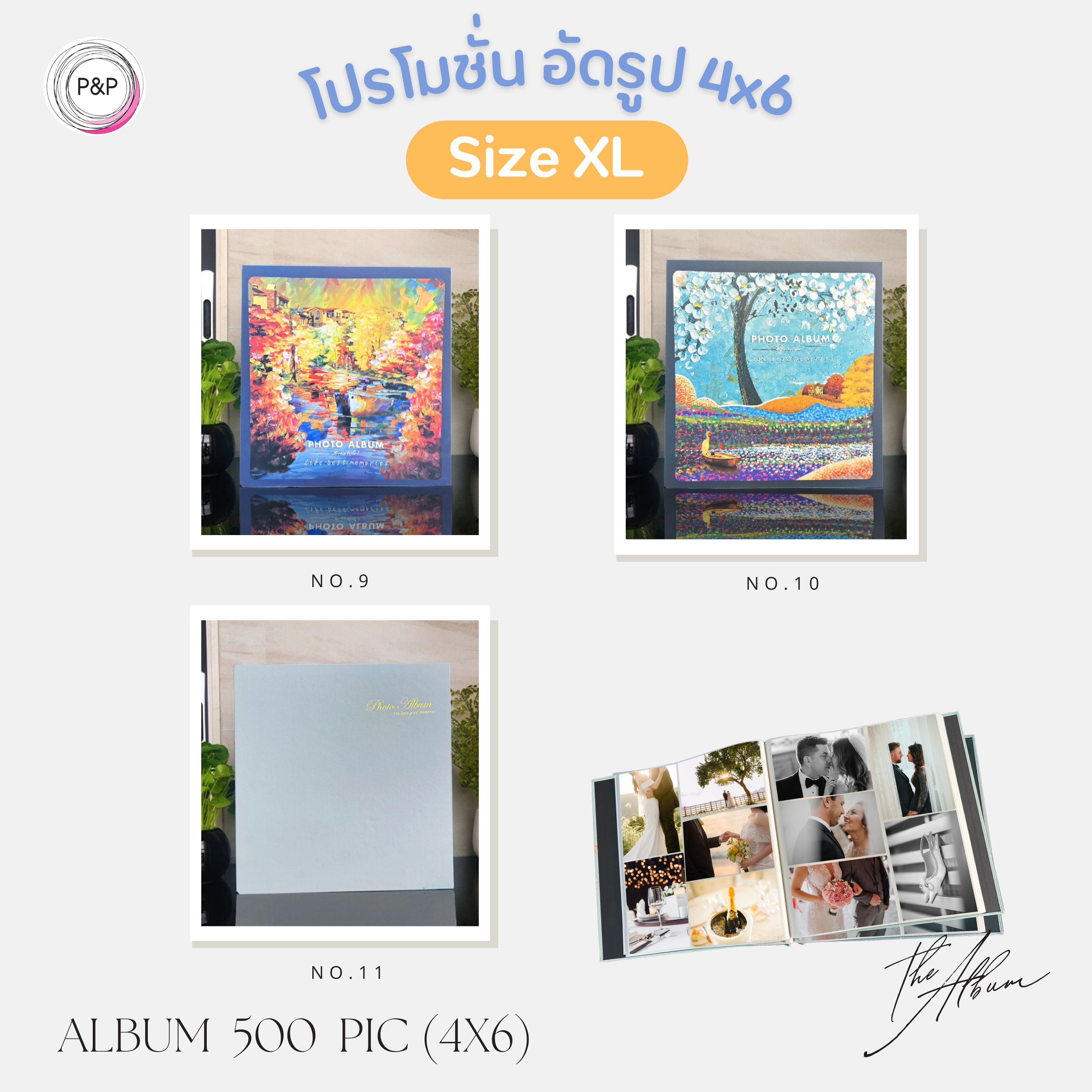 อัลบั้มปกแข็ง 500 รูป