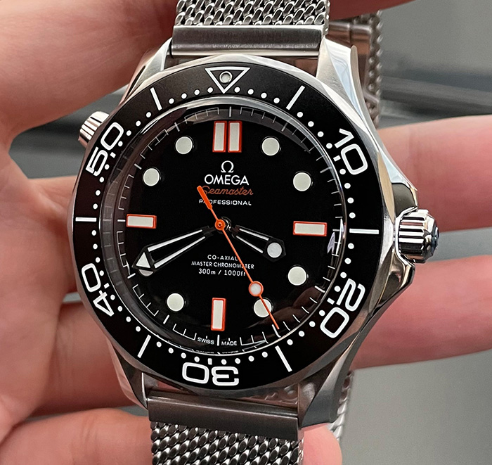 OMEGA SEAMASTER DIVER 300M ORANGE แถมสายยางสีส้ม