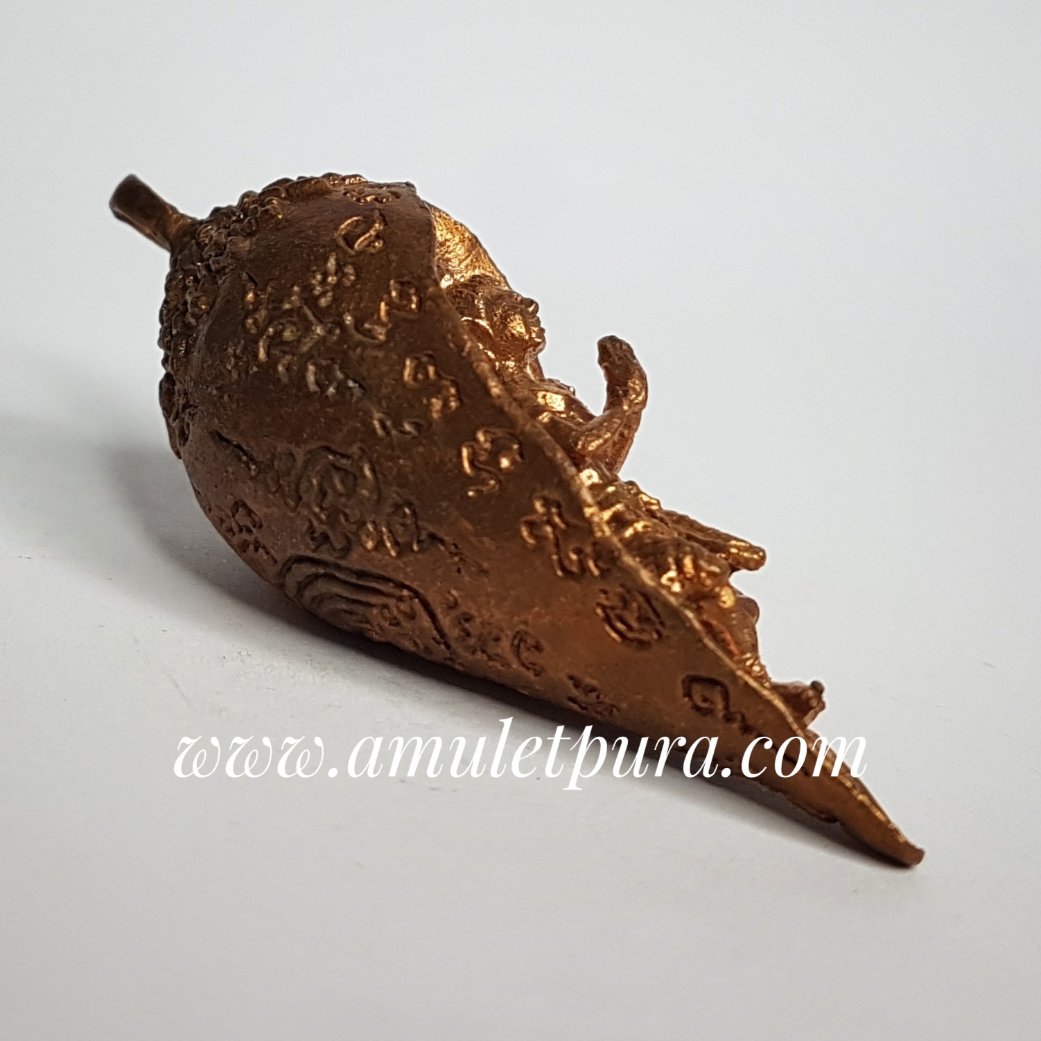 พระสังข์เรียกทรัพย์ (ทองแดง) อ.ธรรมนูญ บุญธรรม สำนักสักยันต์บัวแปดกลีบ(ท่านย่าเฒ่า)จ.ชลบุรี