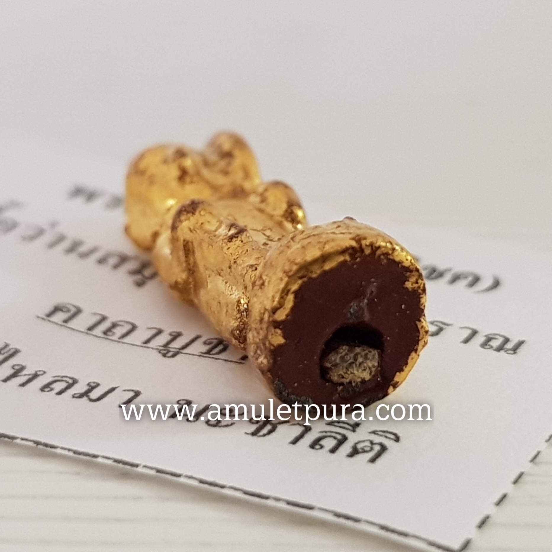 พระฉิมพลี(อุดมโชค)เนื้อว่านสมุกคลุกรักโบราณ ครูบาอริยชาติ วัดแสงแก้วโพธิญาณ จ.เชียงราย