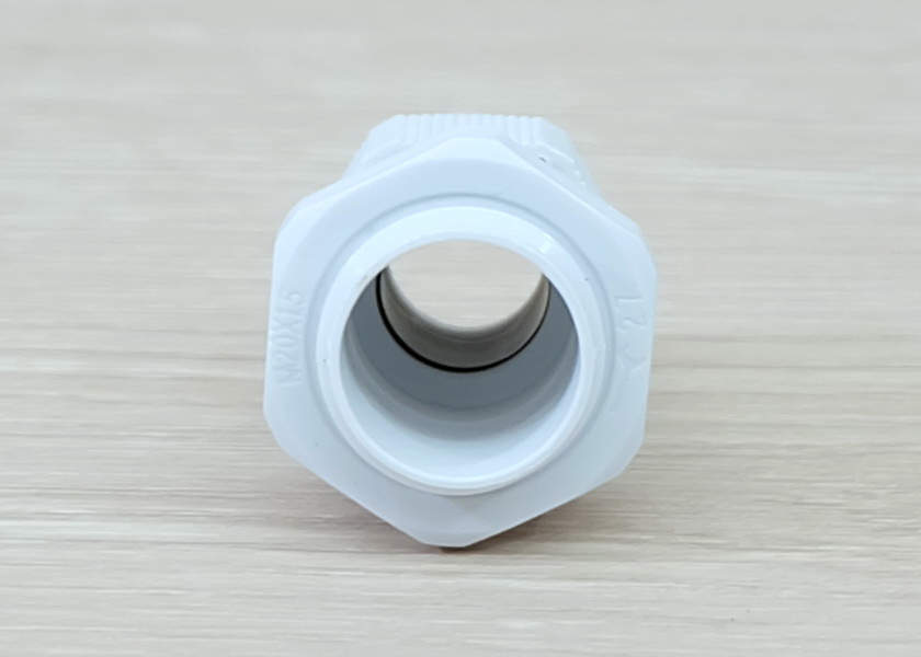 M20 (White) Water-proof Nylon Plastic Cable Gland Connector (แพ็ค 10 ตัว)