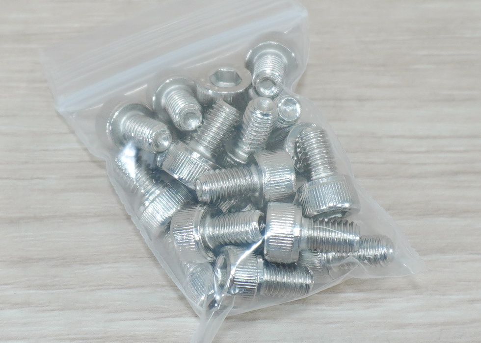 Hex Socket Cap Screw M5x8mm Nickel-plated (20ตัว/ถุง)