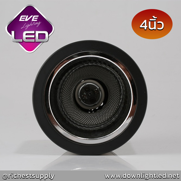 โคมดาวน์ไลท์ ติดลอย ขนาด 4นิ้ว ยี่ห้อ EVE หน้ากลม รุ่น EL-04001