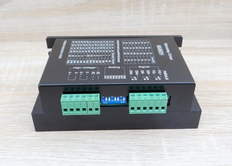 MA860H (Jiawen) Microstep Driver Peak 8A, 24-110 VDC / 16-80 VAC [Aluminum Cover] 2-Phase